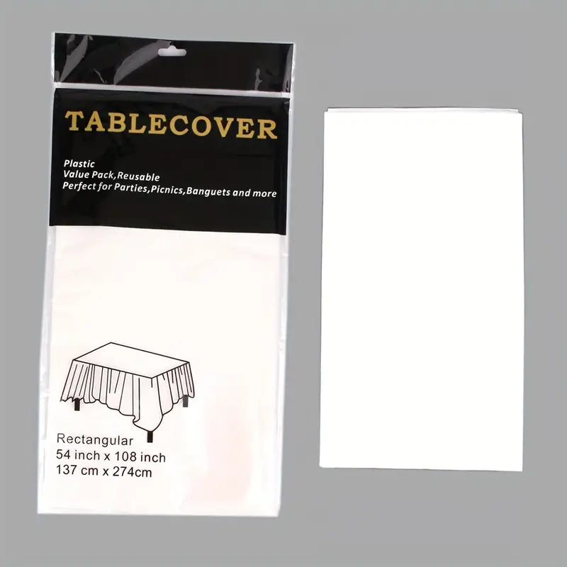 Plastic Table Cover 137x182cm 1pc