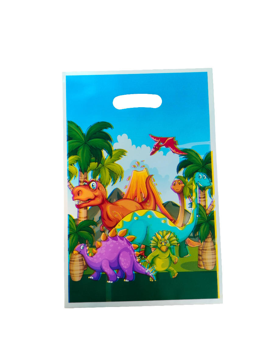 Disney Party Loot Plastic Treat Bags 16x25cm 10pack Die Cut Handle