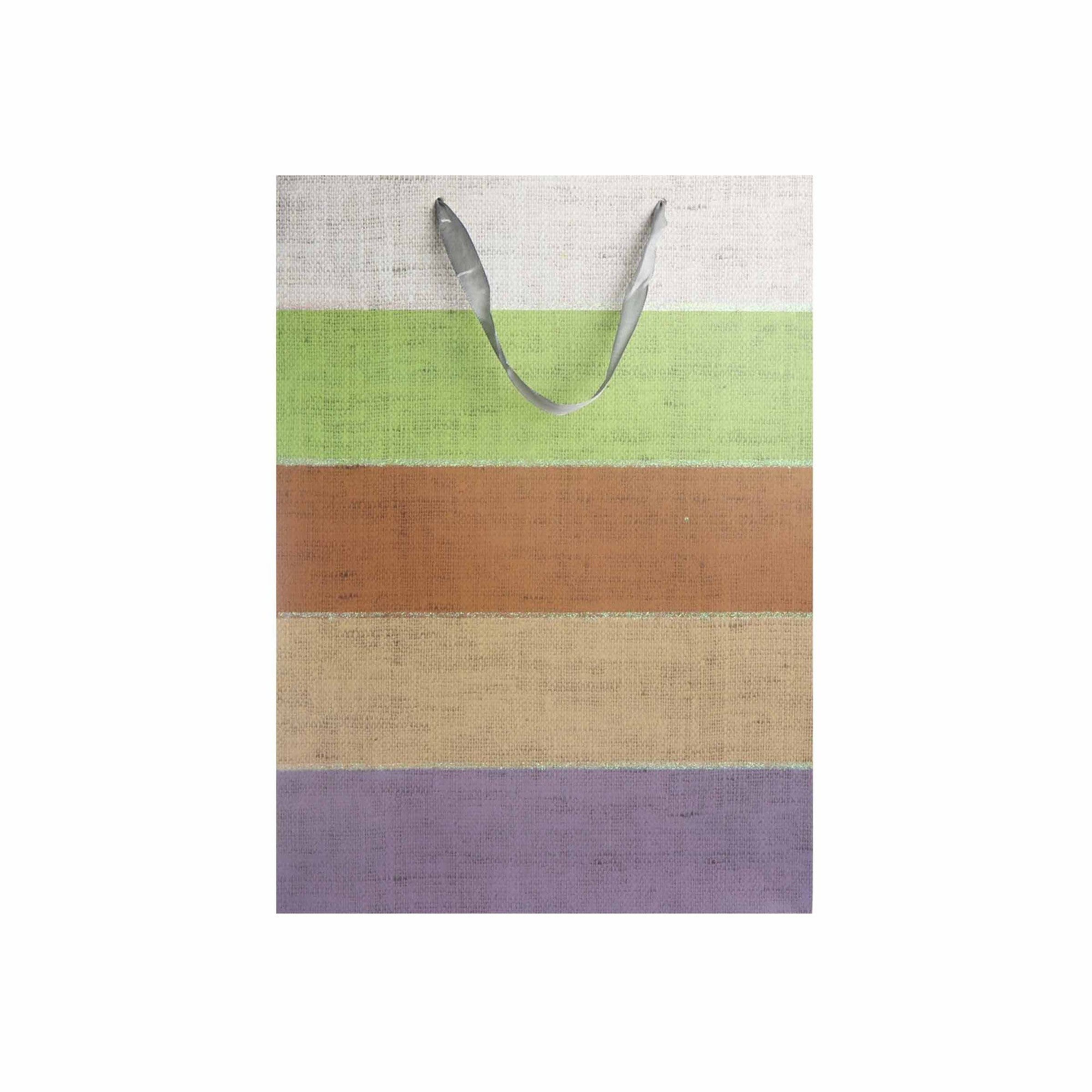 Gift Paper Bag Colour Stripes 31x41cm Large