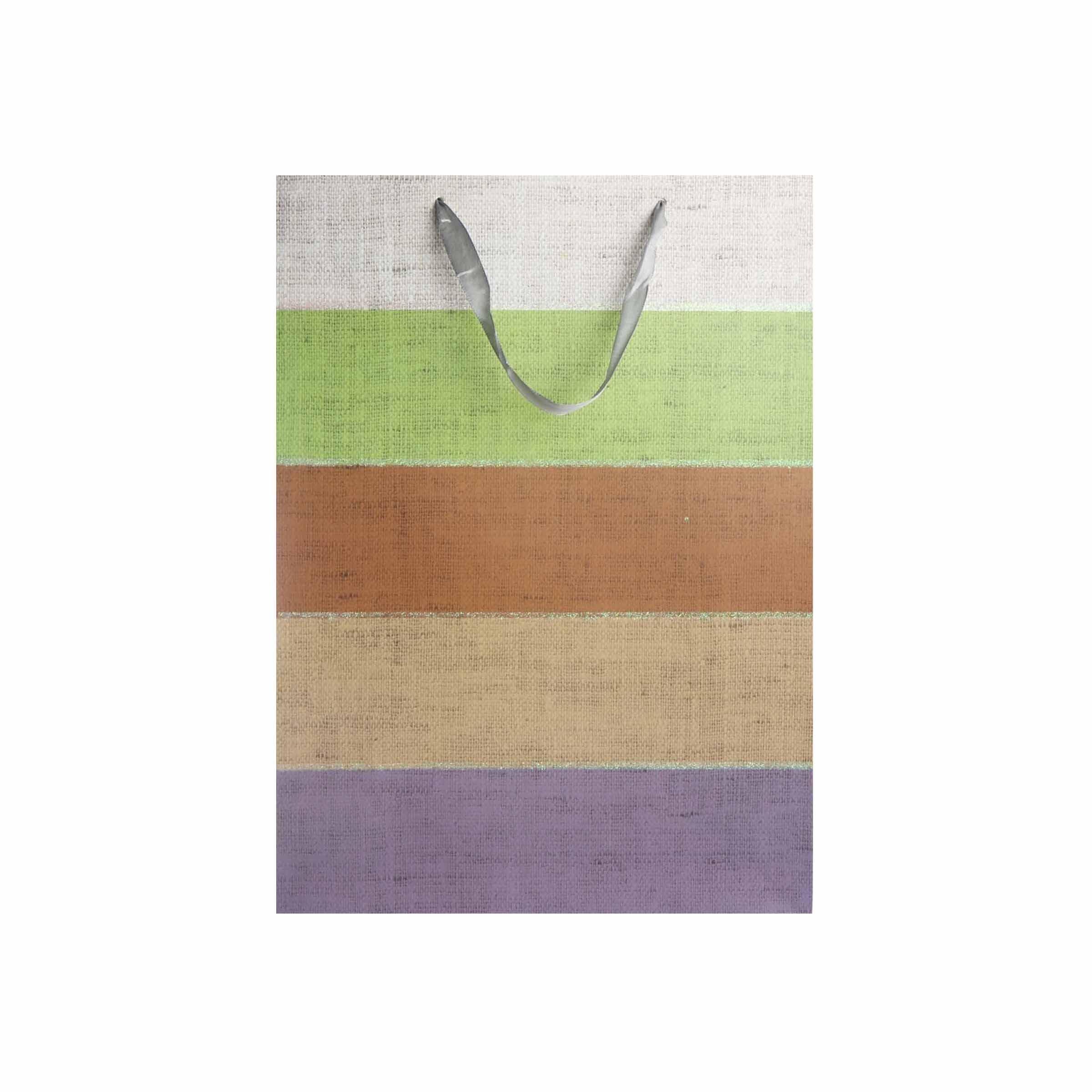 Gift Paper Bag  Colour Stripes 18x23cm Small