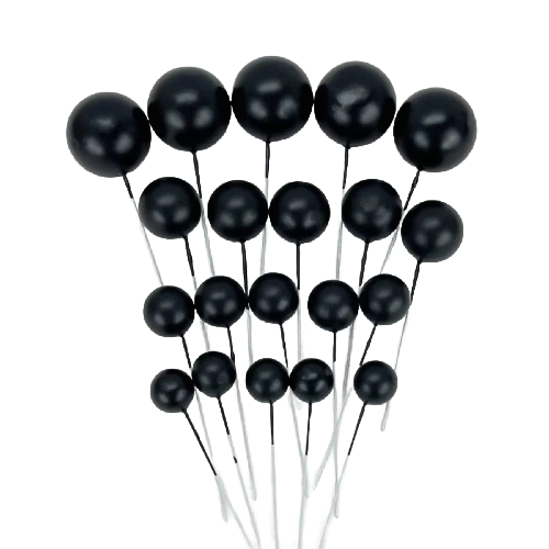 Faux Decorative Cake Topper Balls Plain 20pc