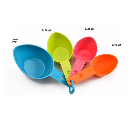 Measuring Spoons Kitchen Cooking Plastic Cups Set 4 Pack