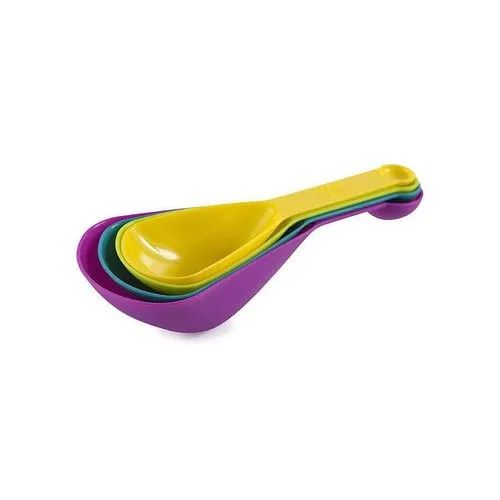 Measuring Scoop Spoons Plastic 4pcs Assorted Colors