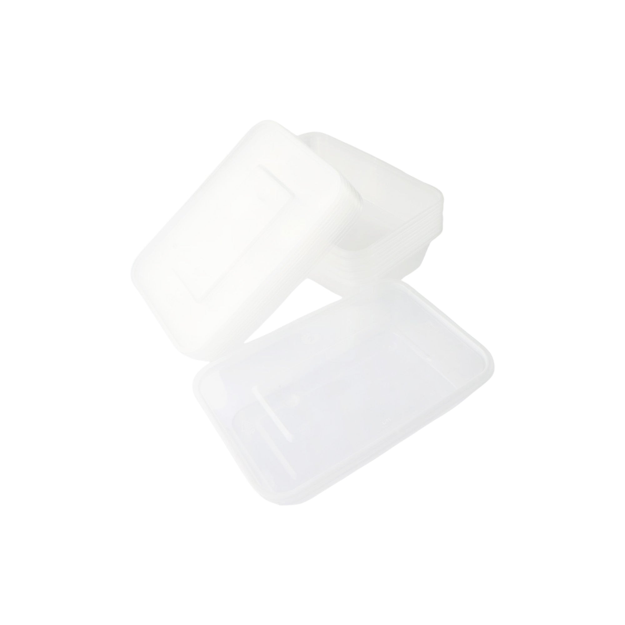 Disposable PP Takeaway Food Container Rectangular with Lid 10pack