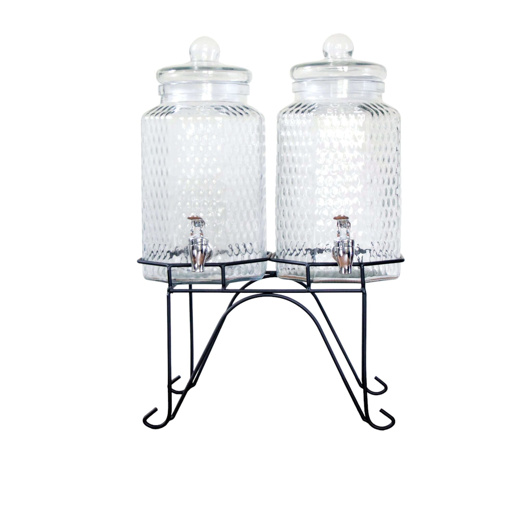 Beverage Dispenser 4L Glass 2 Piece with Stand  - 529