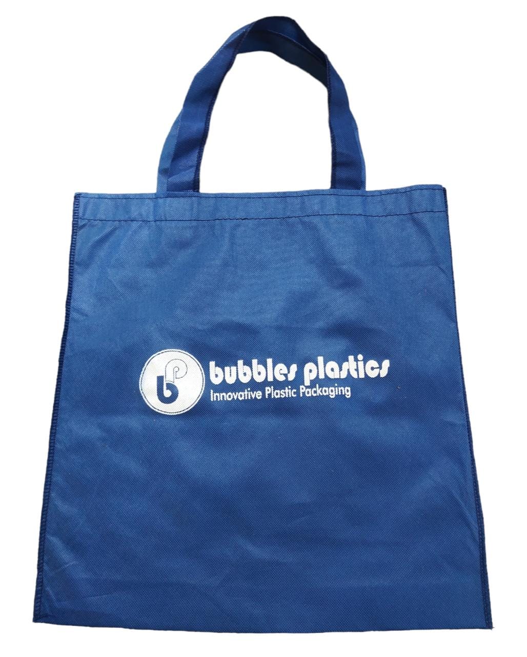 Non Woven Shopping Grocery Bag Blue b-Branded 40x38x8cm 80gsm