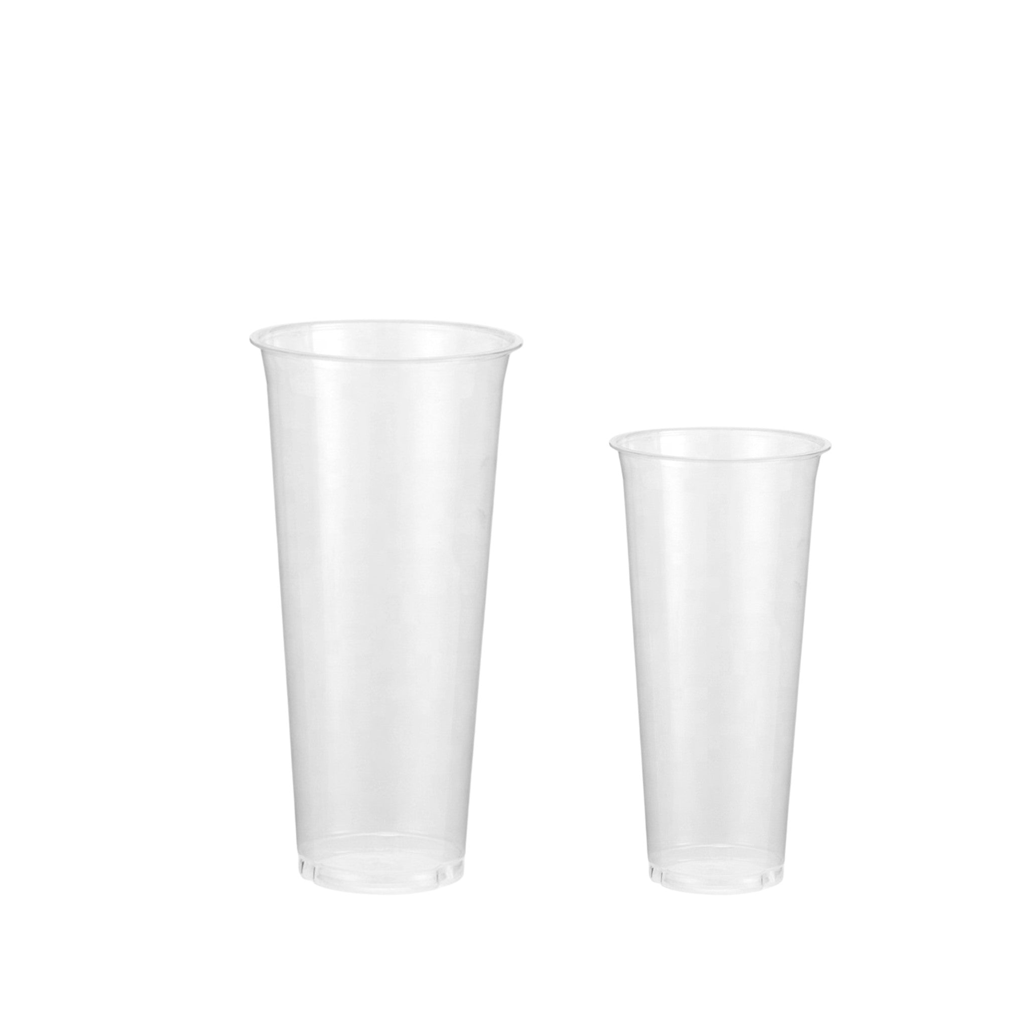 Smoothie Drinking Cups - PP Clear/Frosted Reusable Plastic 1pc