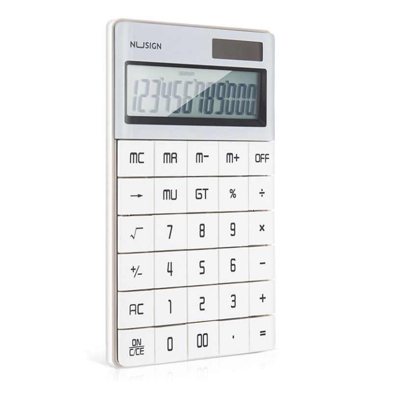 Deli Calculator 165.3x103.2x14.7mm Digits White ENS041