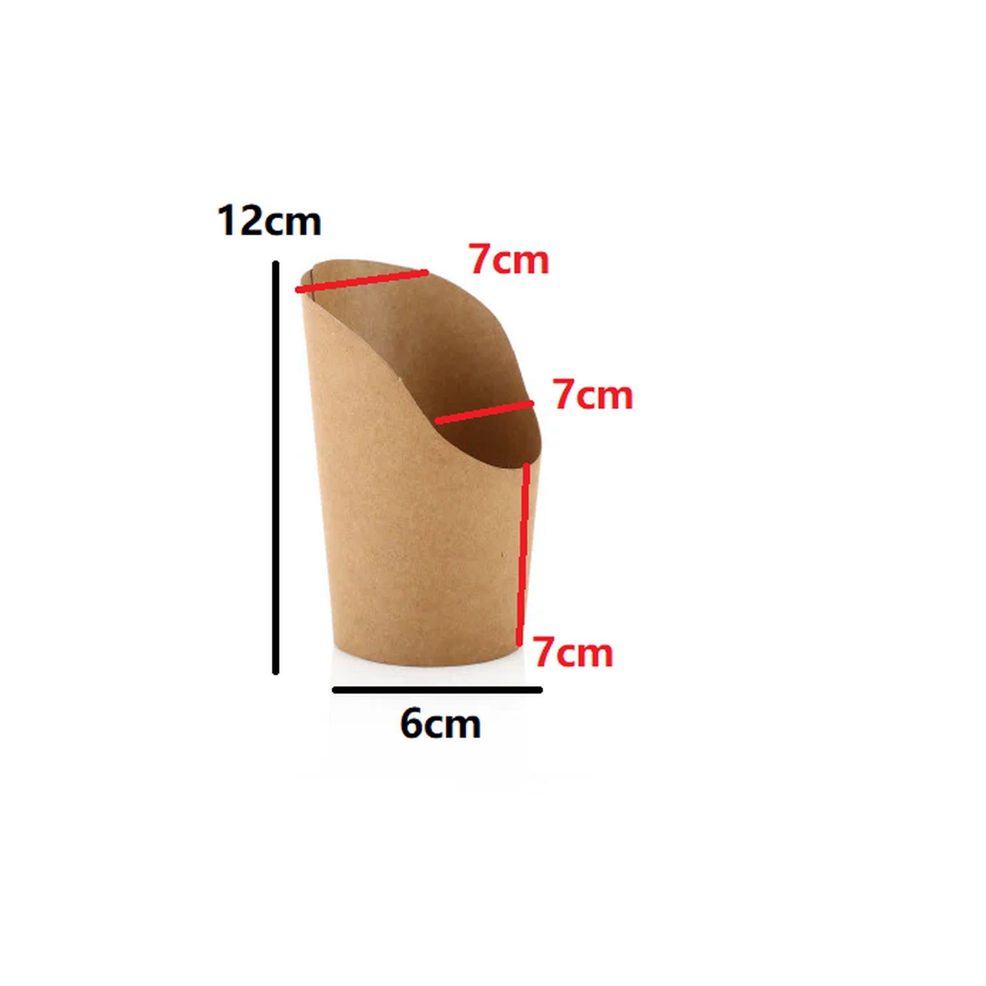 Kraft Paper French Fry Chip Cup 350ml 10pack