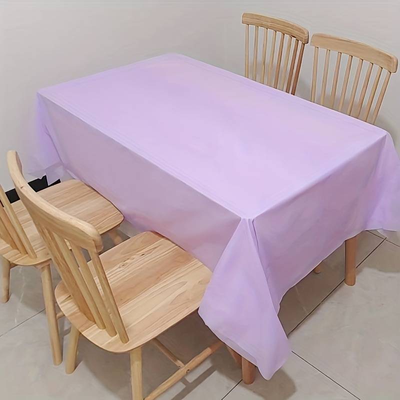 Multipurpose Plastic Party Table Cover Disposable & Reusable 137x183cm