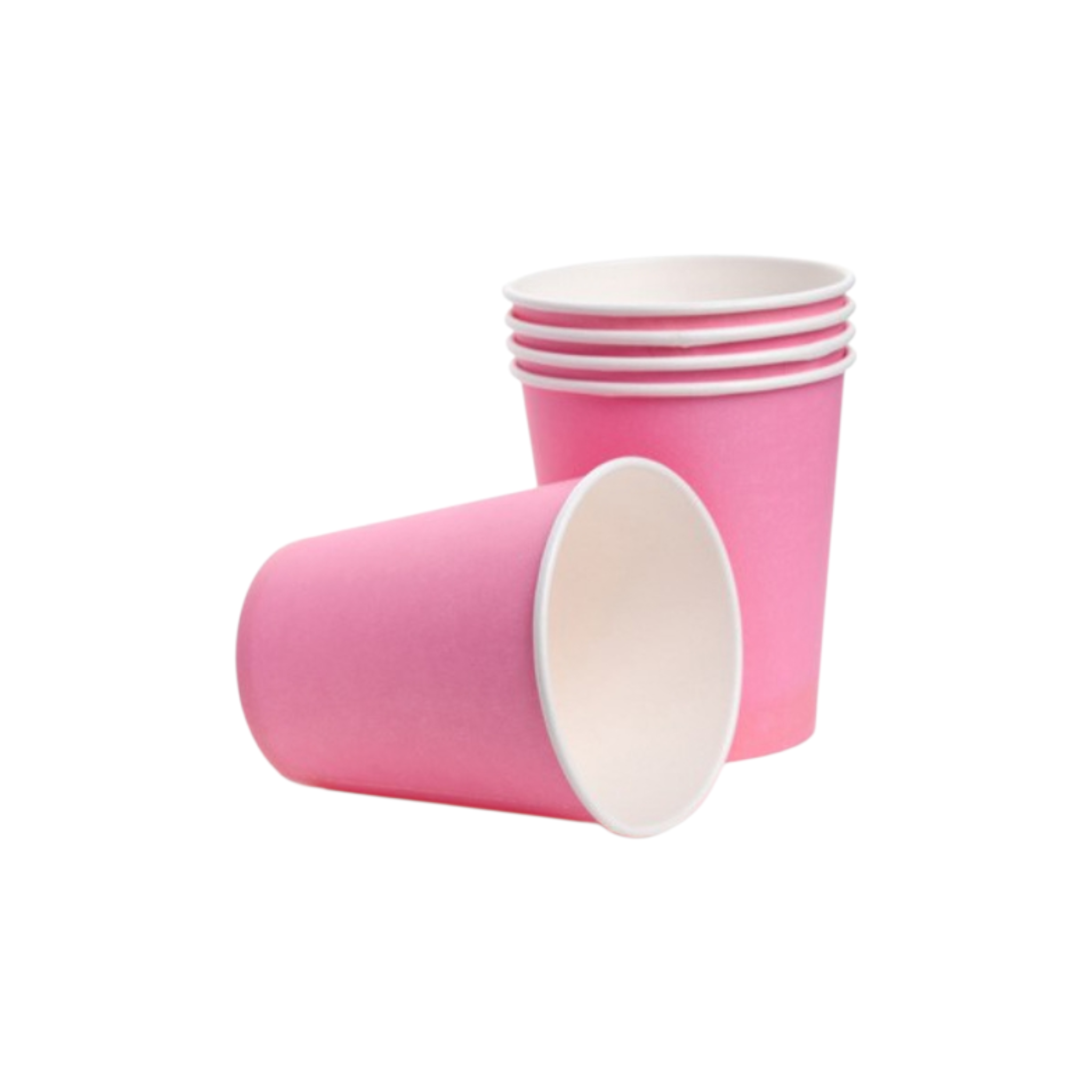 Disposable Paper Cups Pink 10pcs