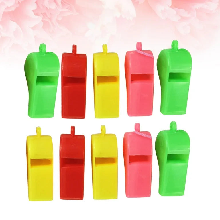 Sports Whistle Plastic Solid Colour 1pc