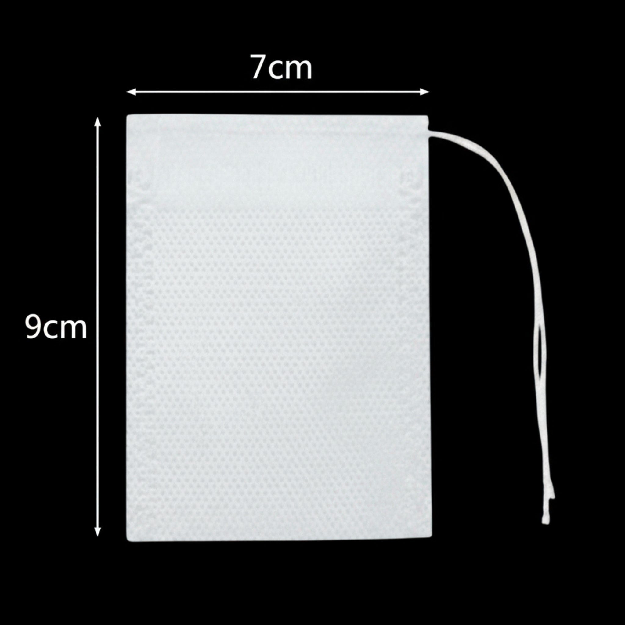 Biodegradable Food Grade Non-Woven Tea Filter Cotton Bag with Drawstring 100pcs