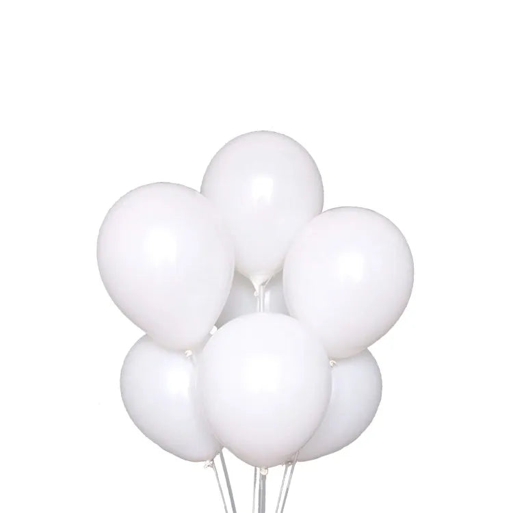 Latex White Balloons 12inch 10pack