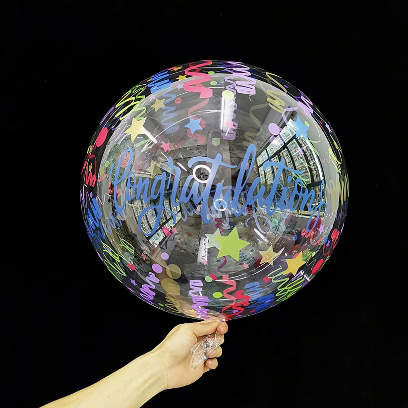 Bobo Balloon 20inch Print Congratulations