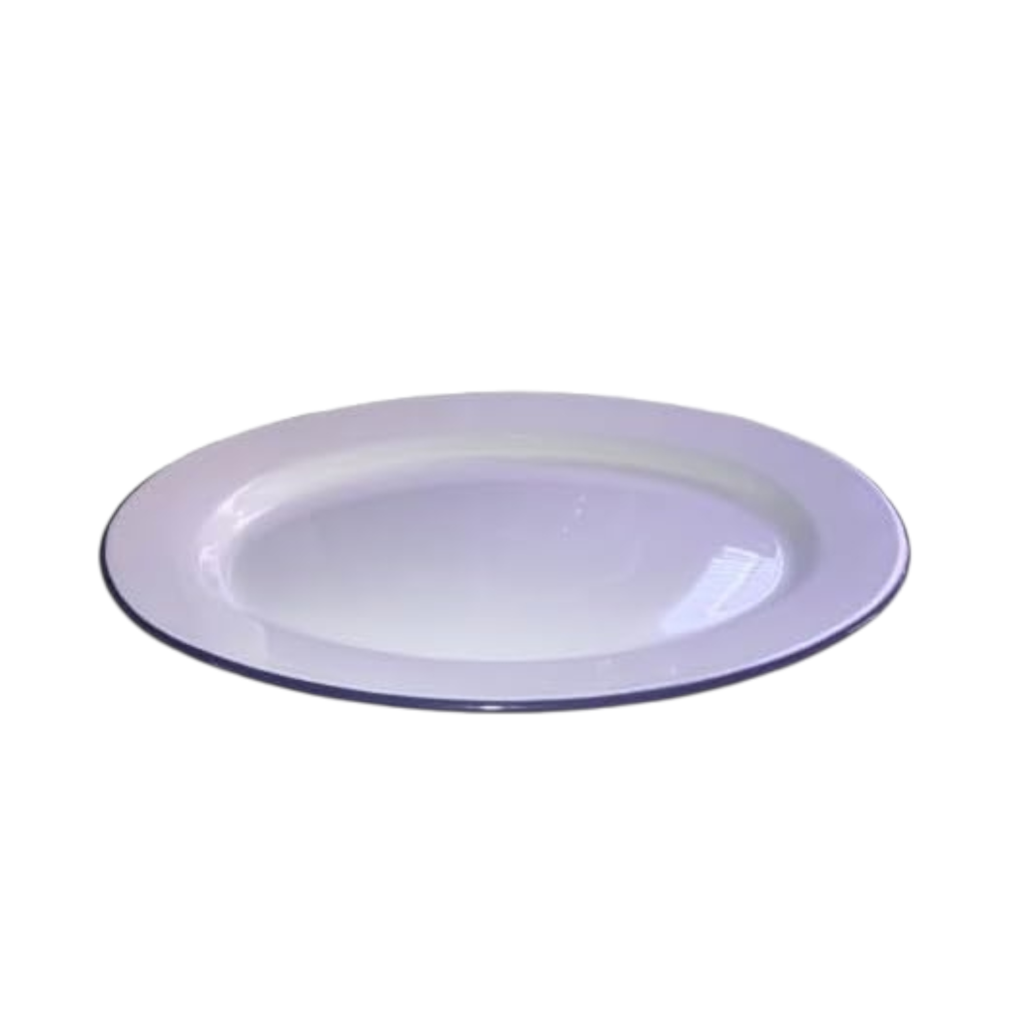 Enamel White Plate 36cm Oval