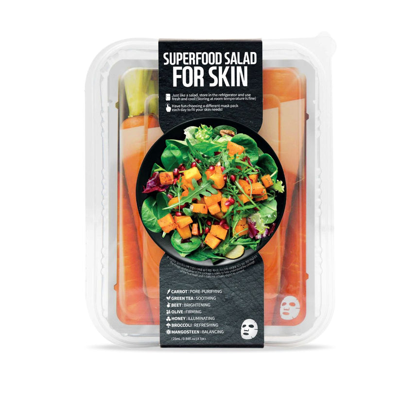Farmskin Superfood Sheet Mask Set Carrot 7Pcs