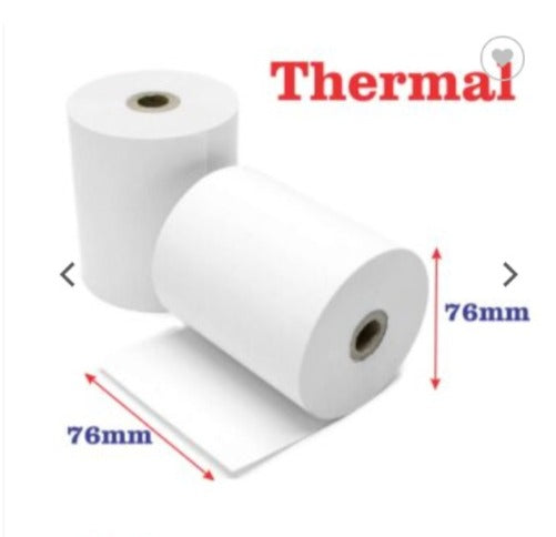 Thermal Point of Sale 76x76mm Till Paper Rolls 2pack