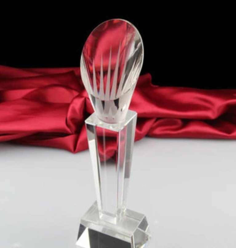 Glass Trophy Crown 27cm DL-005