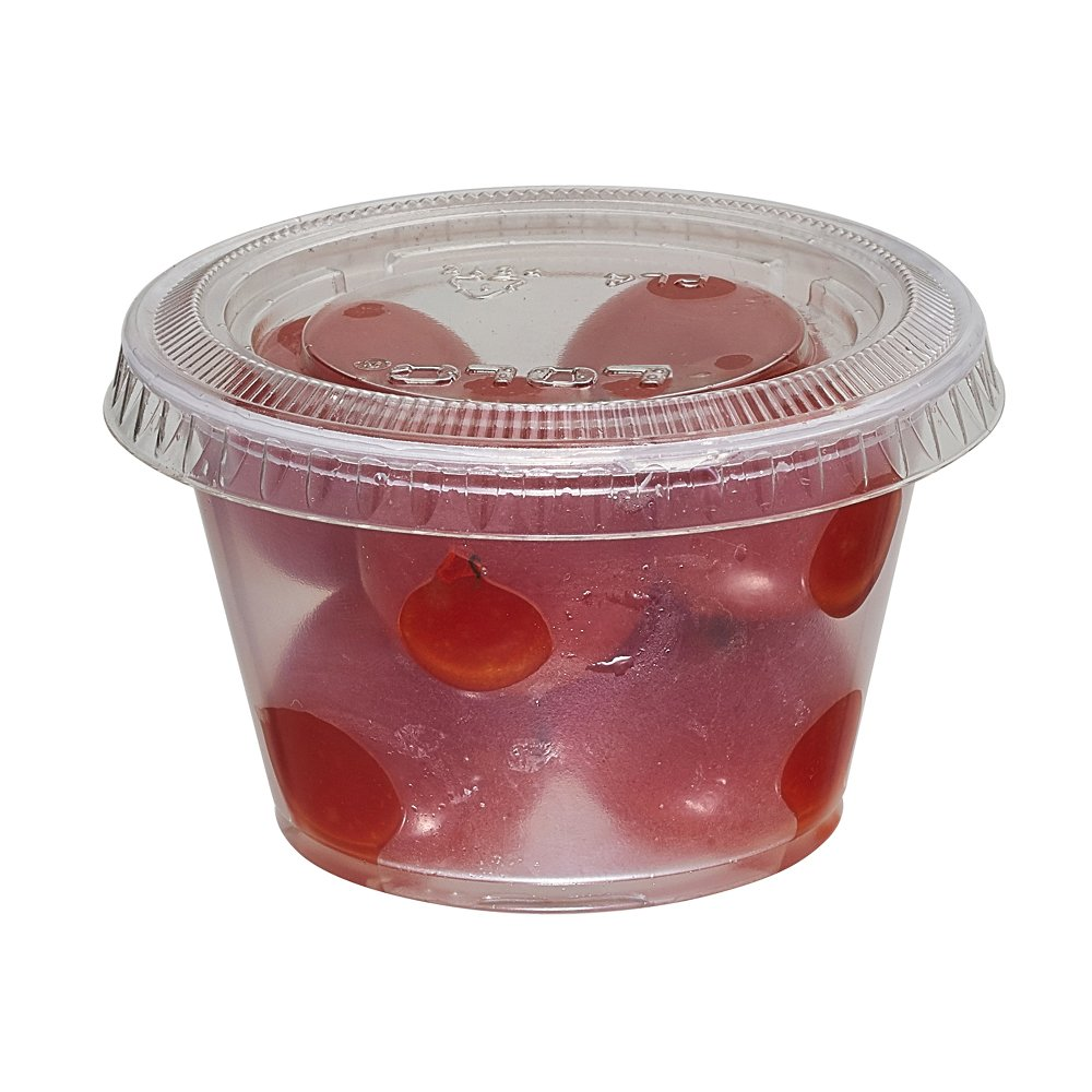 115ml PET Disposable Plastic Tubs with Lids 50pack