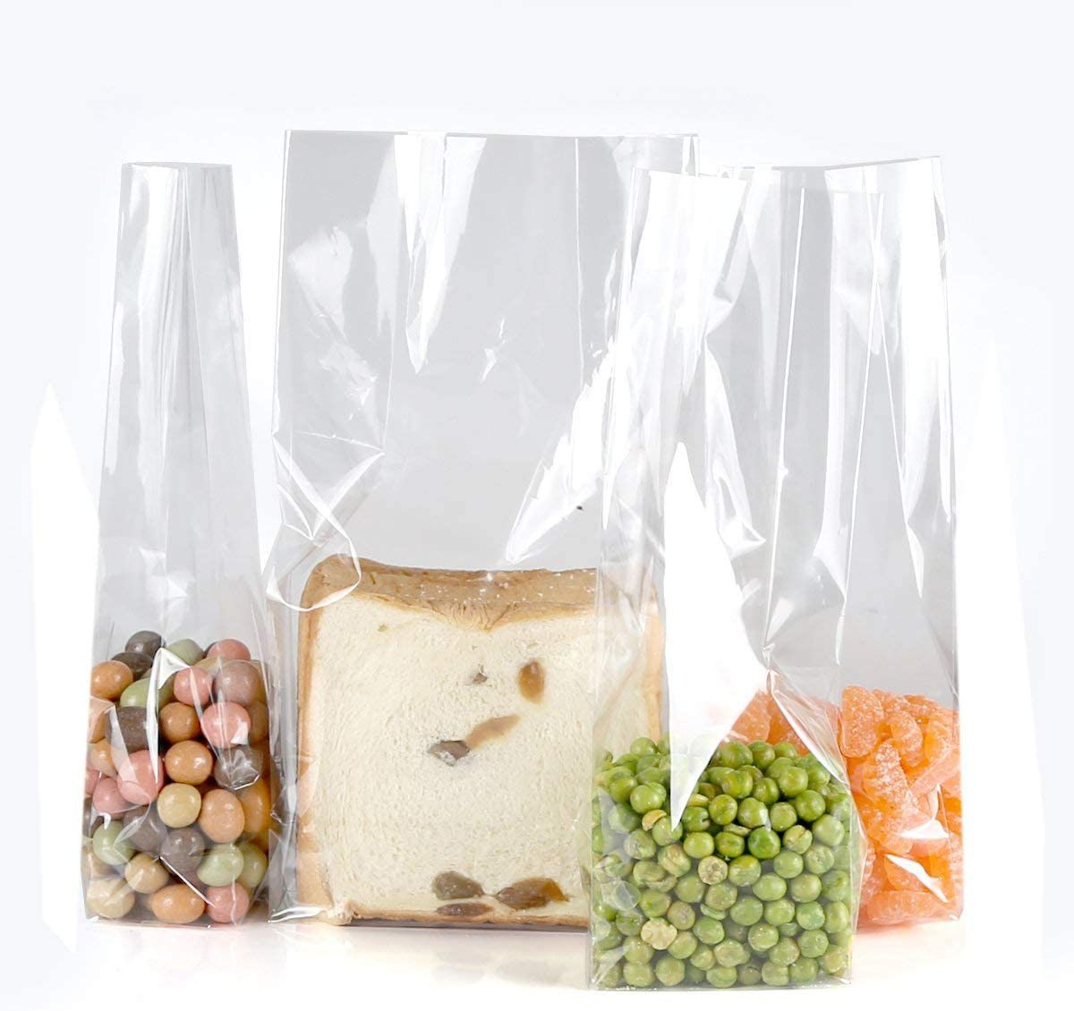 Cellophane Stand Up Food Gift Packing Bags with Gusset