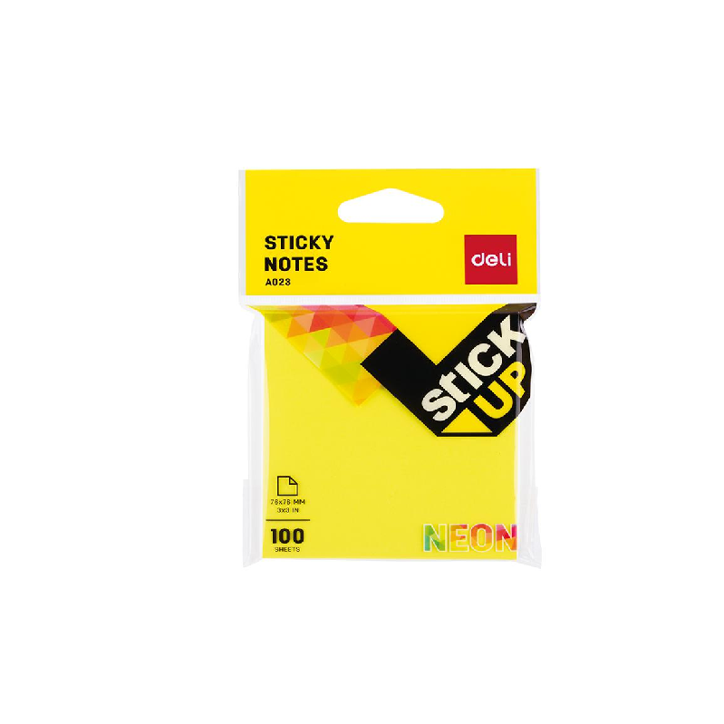 Sticky Notes 76x76mm 100Sheets Assorted