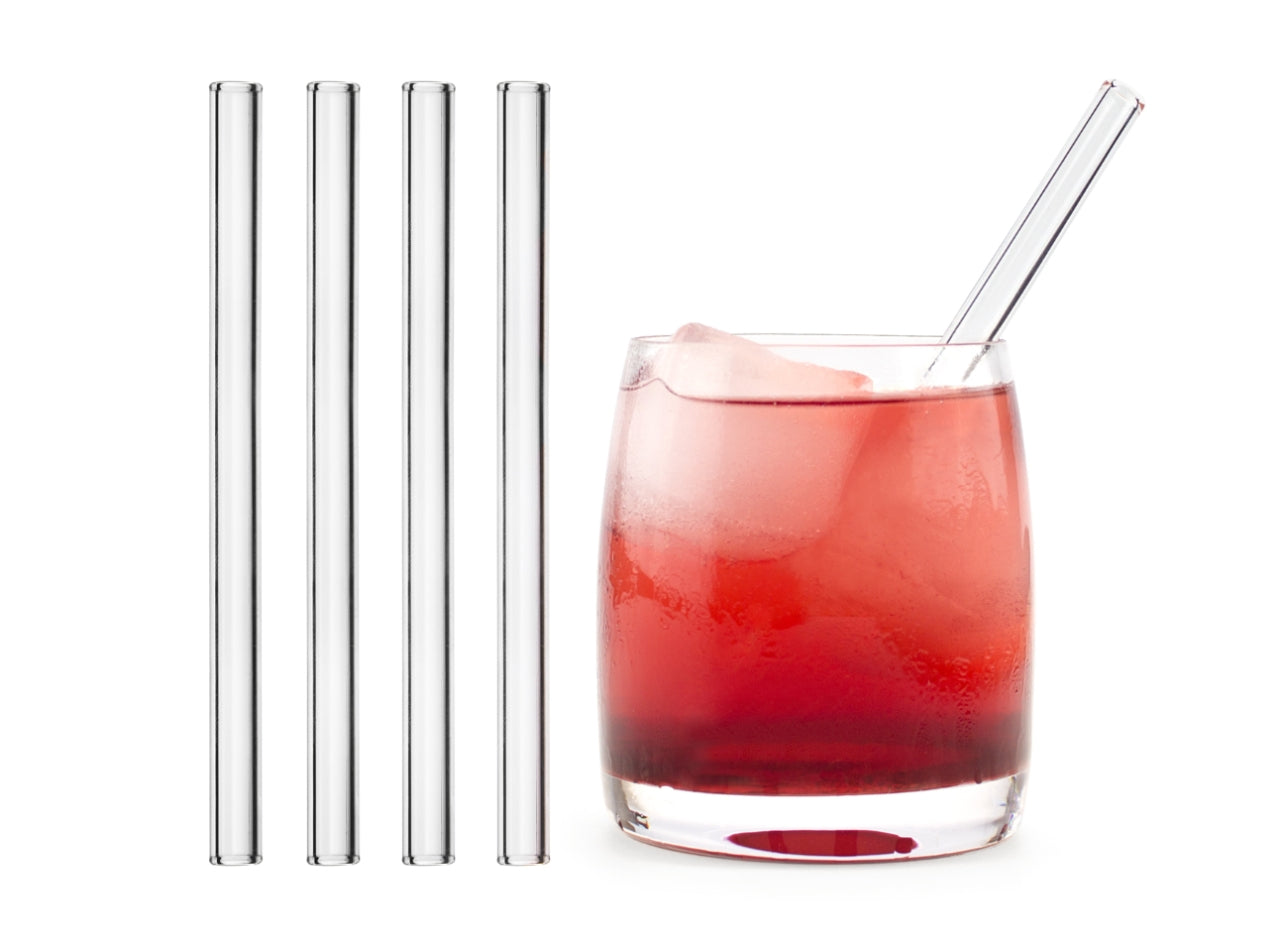 Borosilicate Glass Straw Clear Straight