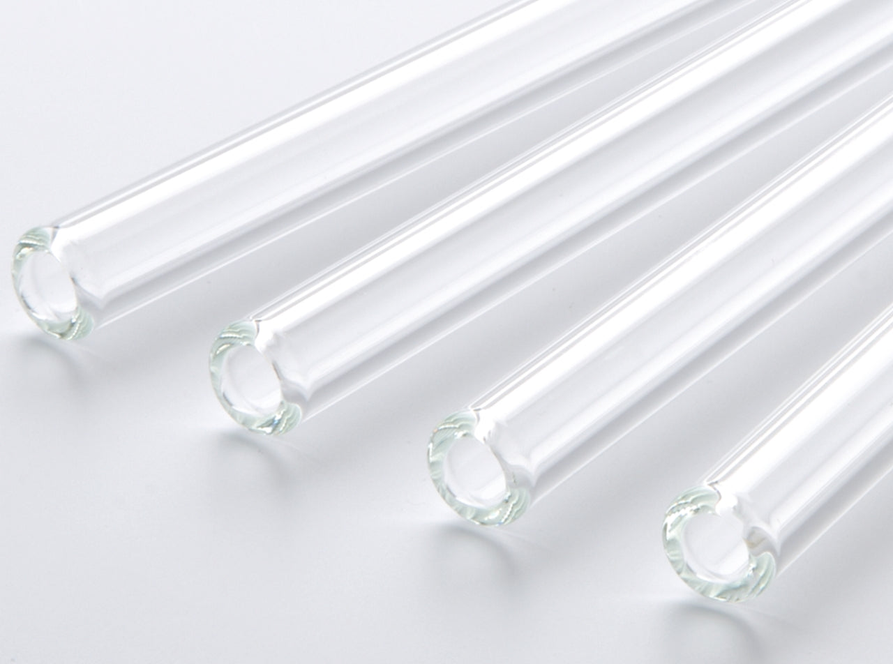 Borosilicate Glass Straw Clear Straight