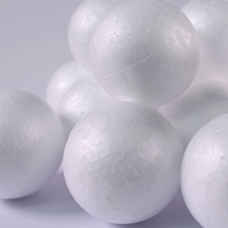 Polystyrene Styrofoam Balls 8cm 6pack