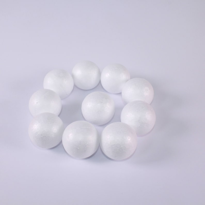 Polystyrene Styrofoam Balls 8cm 6pack