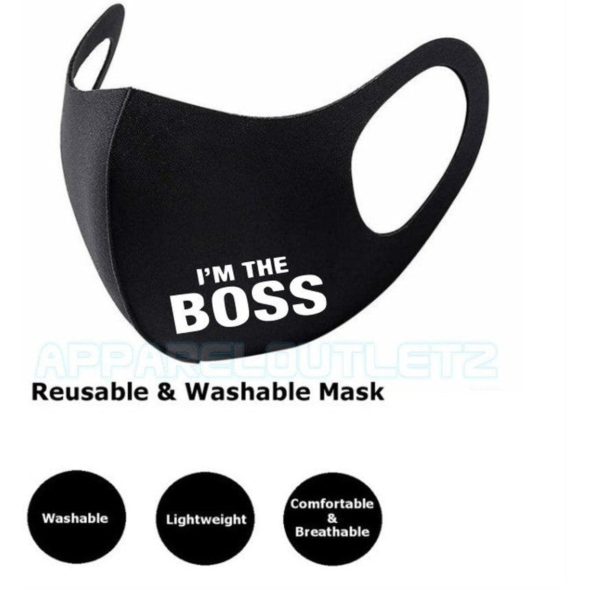 Face Mask Reusable - I Am The Boss