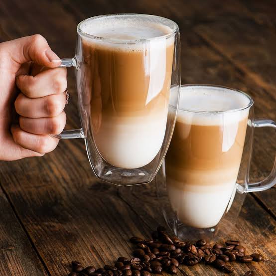 Barista Double Wall Café Latte Coffee Mug 330ml 2pc 11403