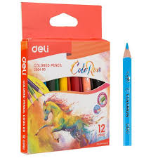 Deli Pencil Colours 12pack Assorted