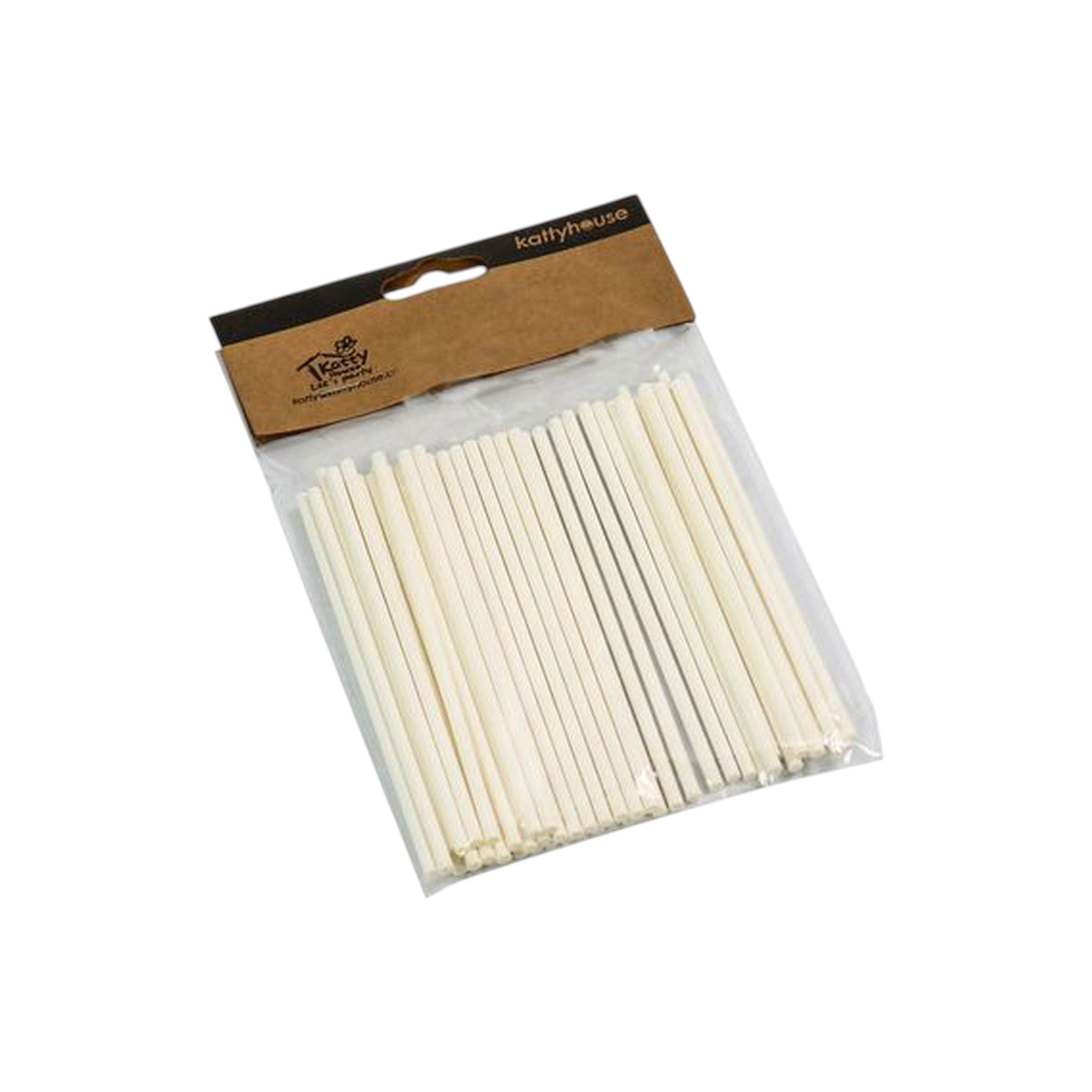 DIY Craft Mini Wooden Sticks 10cm White 50pcs
