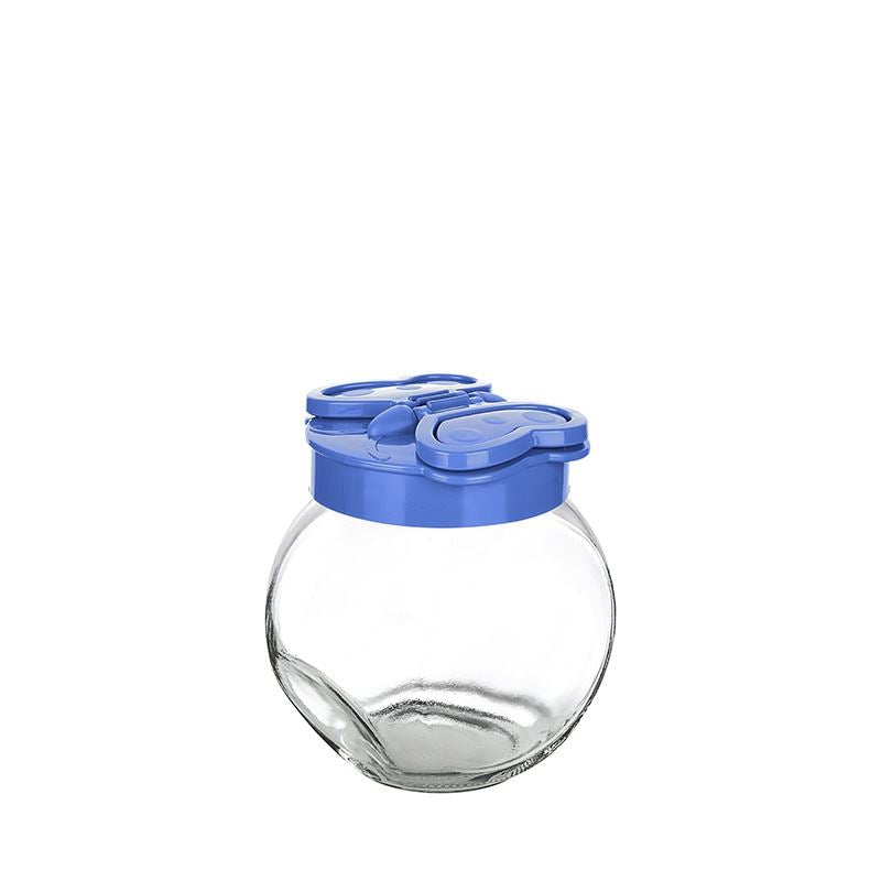 Titiz Glass Jar 500ml Round Butterfly Flap Lid T01-KC221