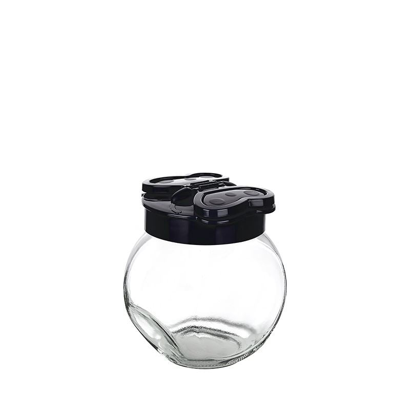 Titiz Glass Jar 500ml Round Butterfly Flap Lid T01-KC221