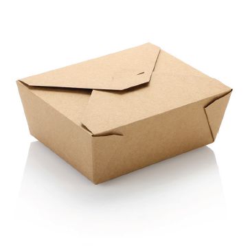 Kraft Paper Food Lunch Box No.1 800ml 10pack