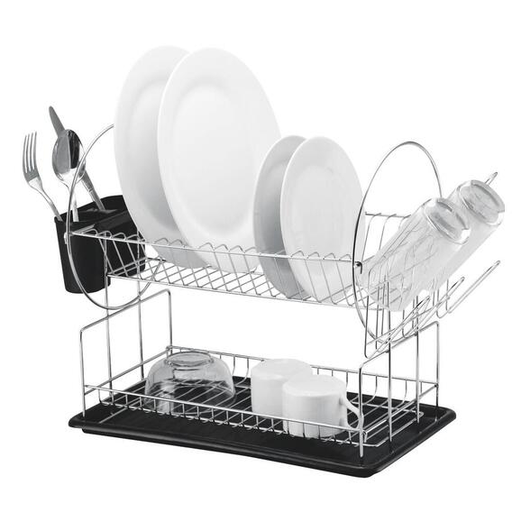 Aqua Dish Rack 2 Tier Chrome 29834