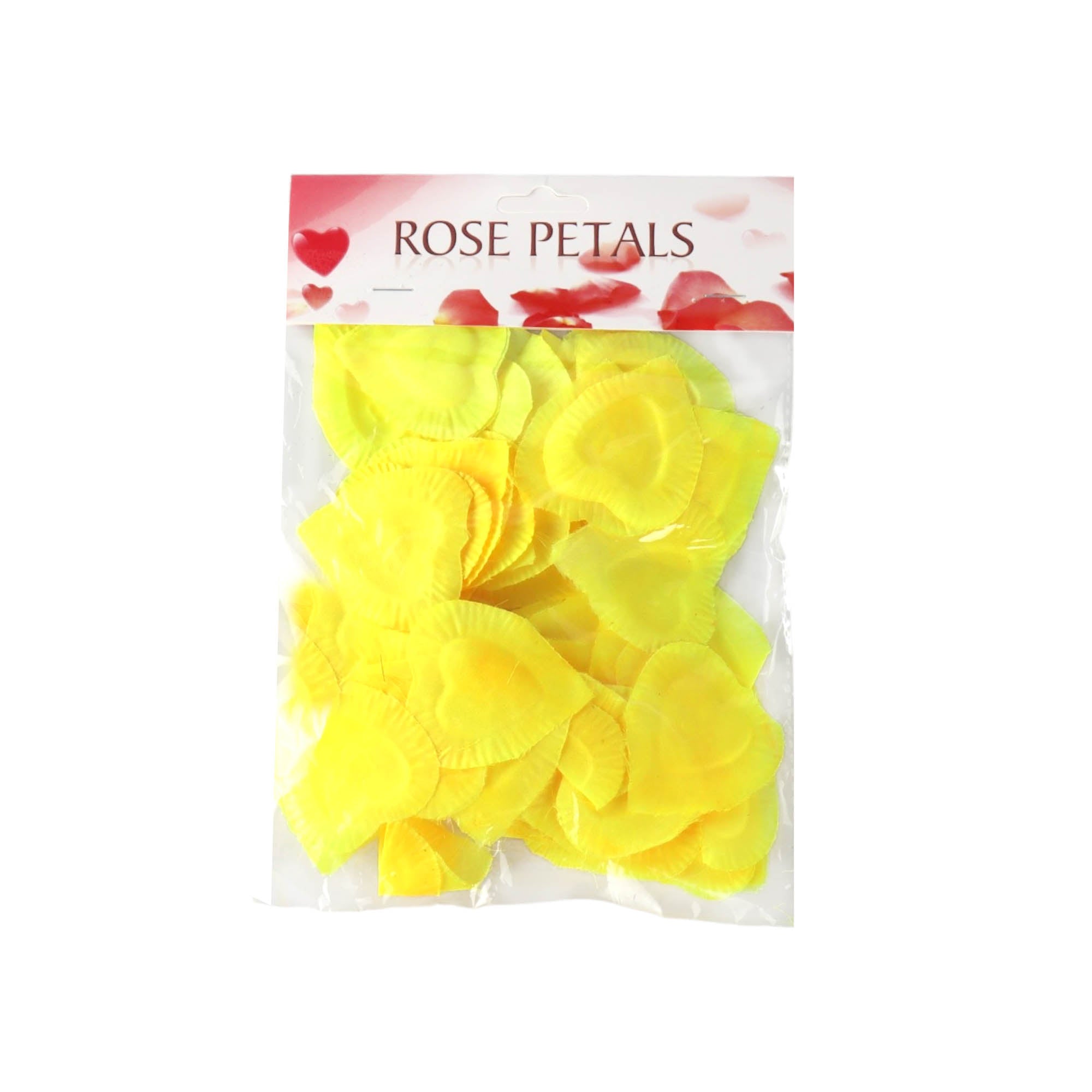 Artificial Yellow Rose Petals 150pcs