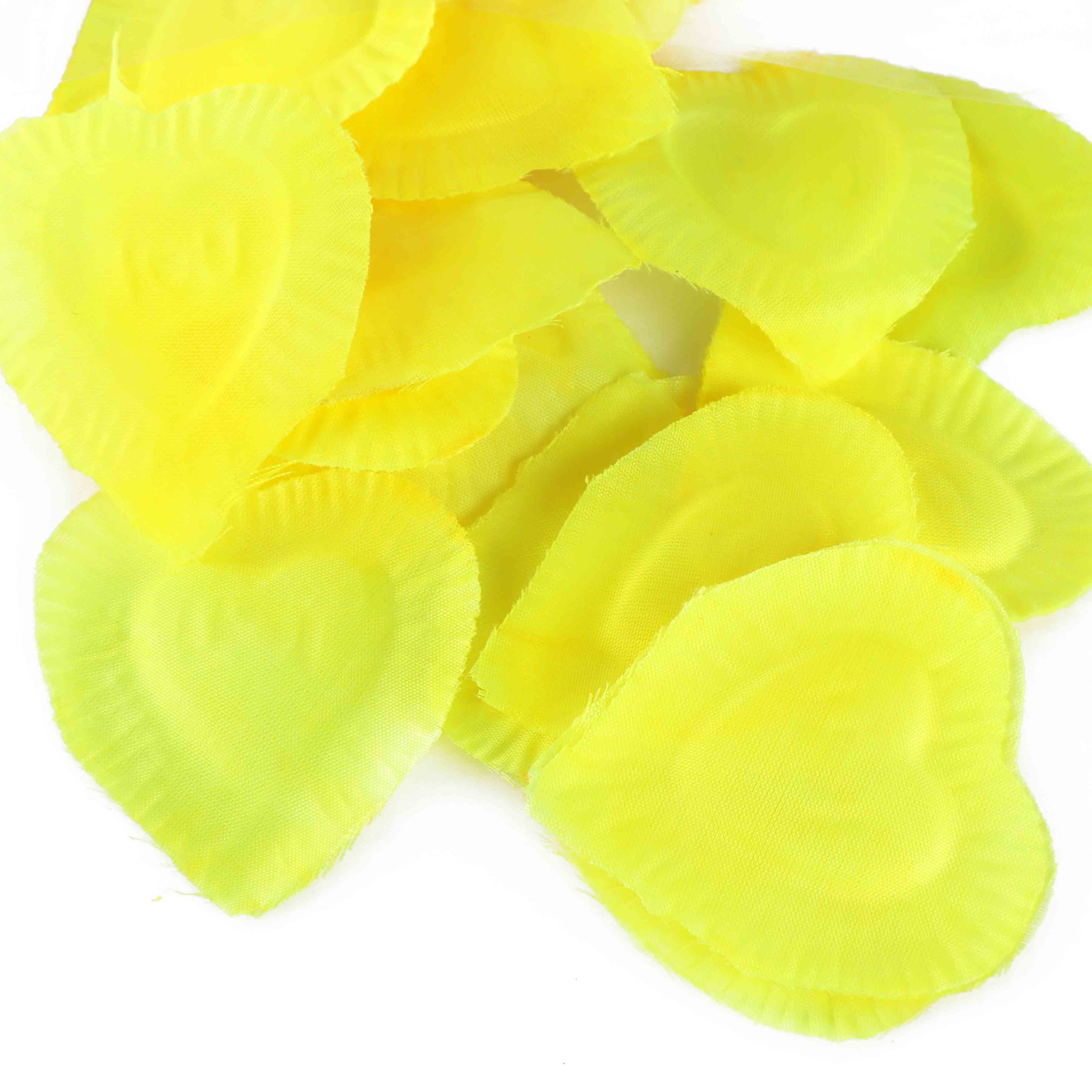 Artificial Yellow Rose Petals 150pcs