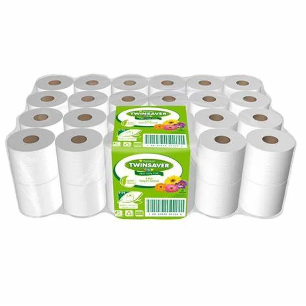 Twinsaver Toilet Rolls 2ply Unwrap 500 sheets 48rolls 0124