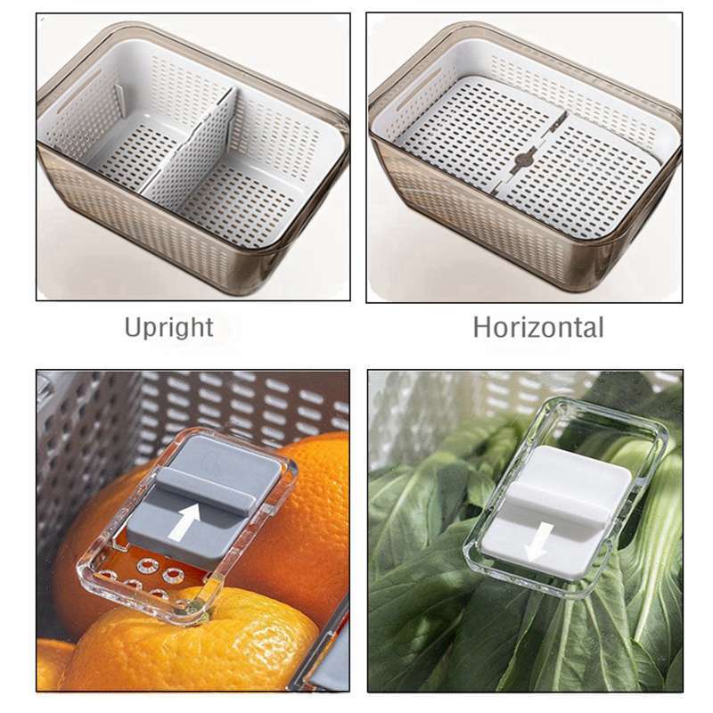 Refrigerator Fruit 'n Vegetable Storage and Drain Basket XP1234