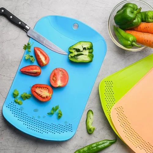 Chop & Drain Cutting Board 23x37cm 1pc