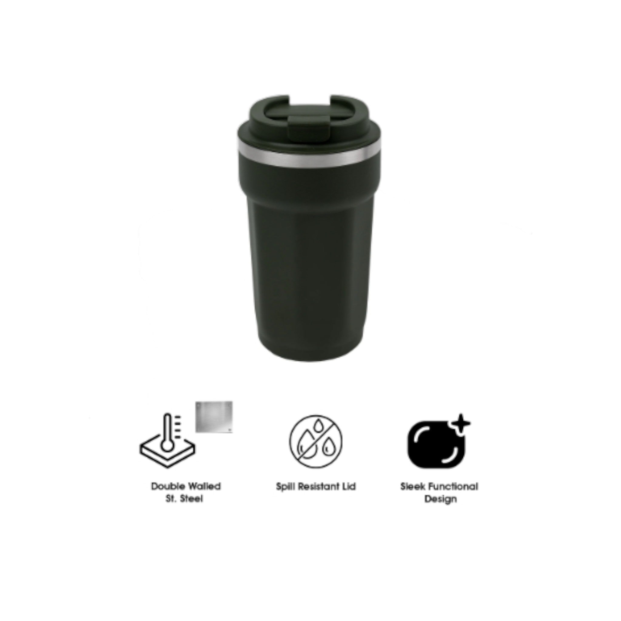 Regent Double Wall Stainless Steel Travel Mug Sage 510ml