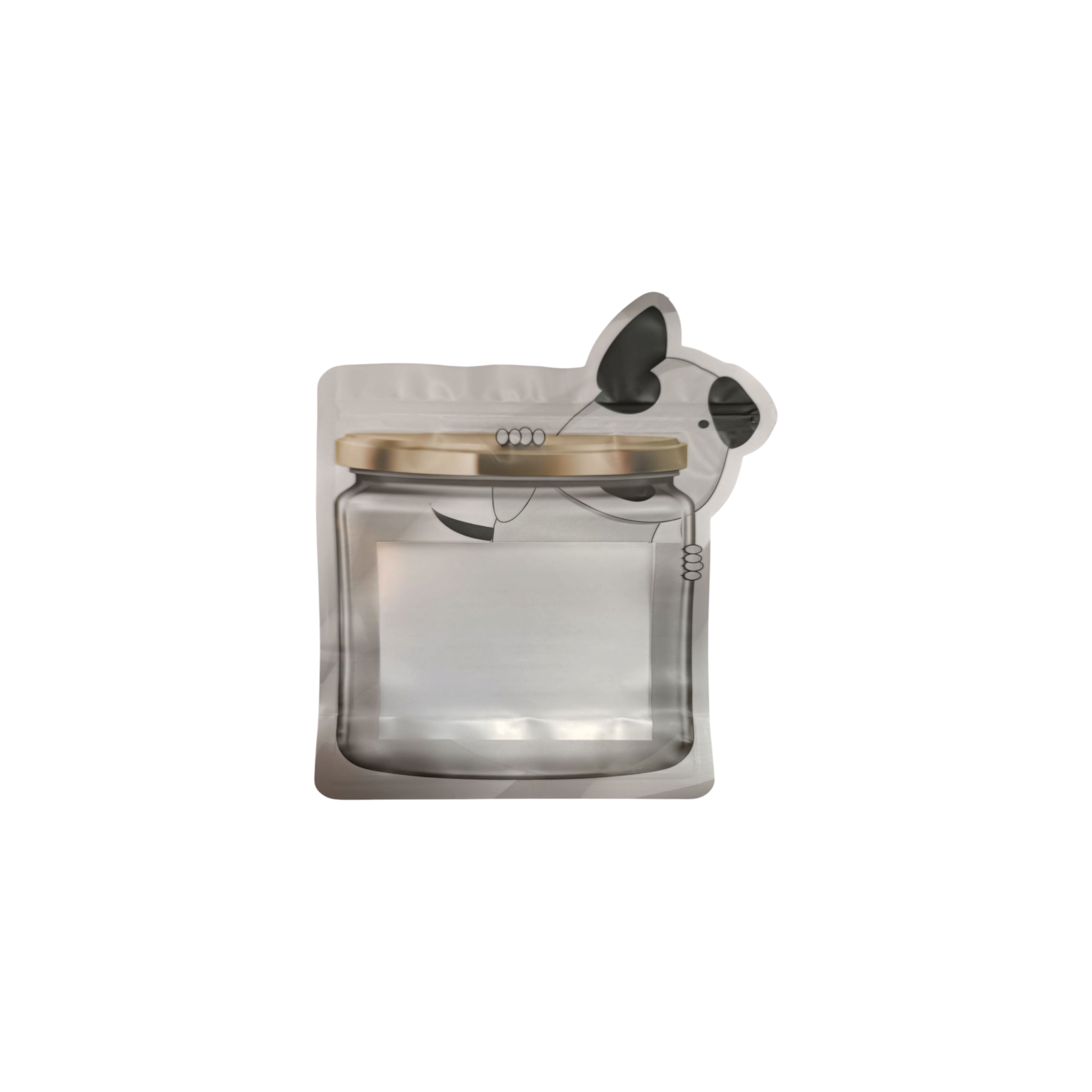 Food Saver Zip Lock Pouch Bag 10x14cm Stand-Up Mason Jar Shaped Reusable Storage Packaging 1pc