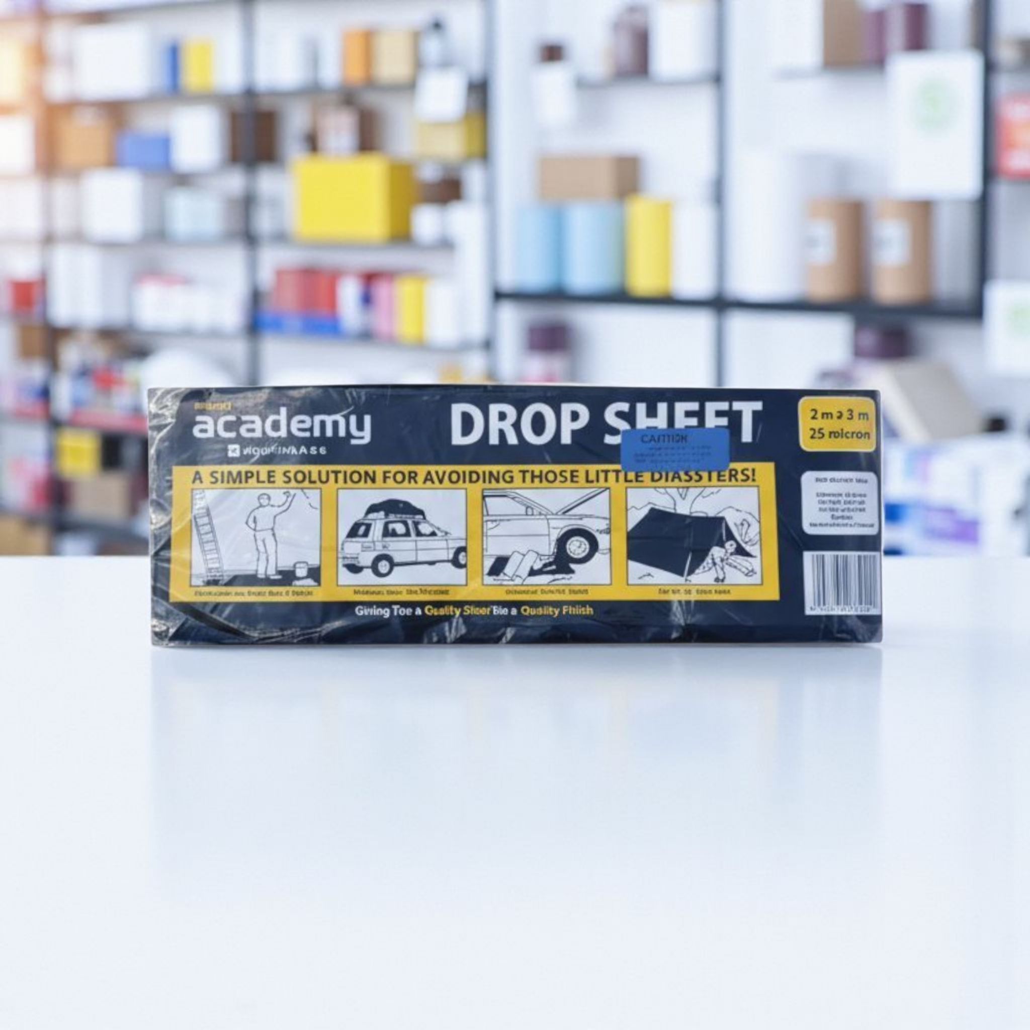 Plastic Drop Sheet 2x3m 25microns Builders Sheet