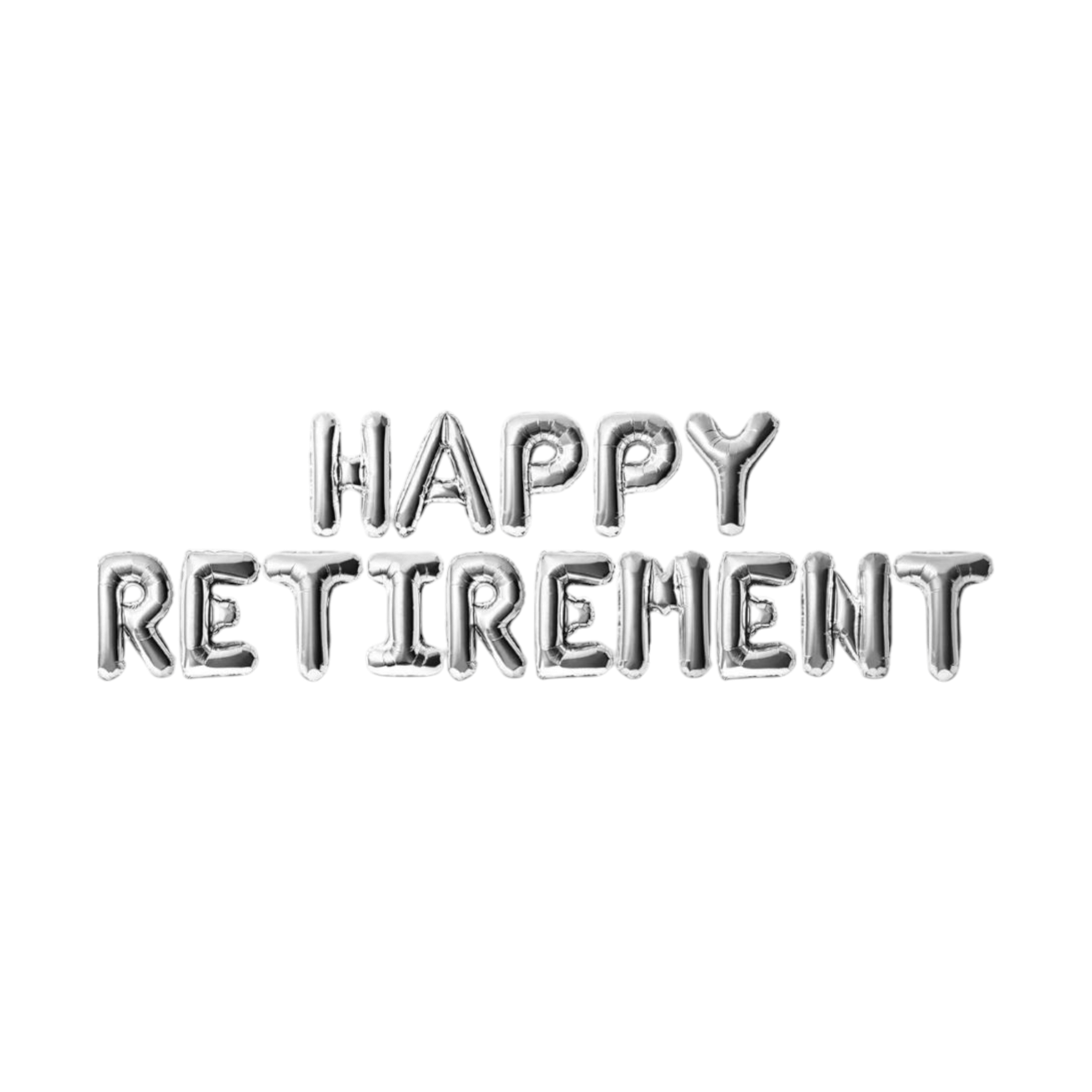 Happy Retirement Foil Balloons 15pcs