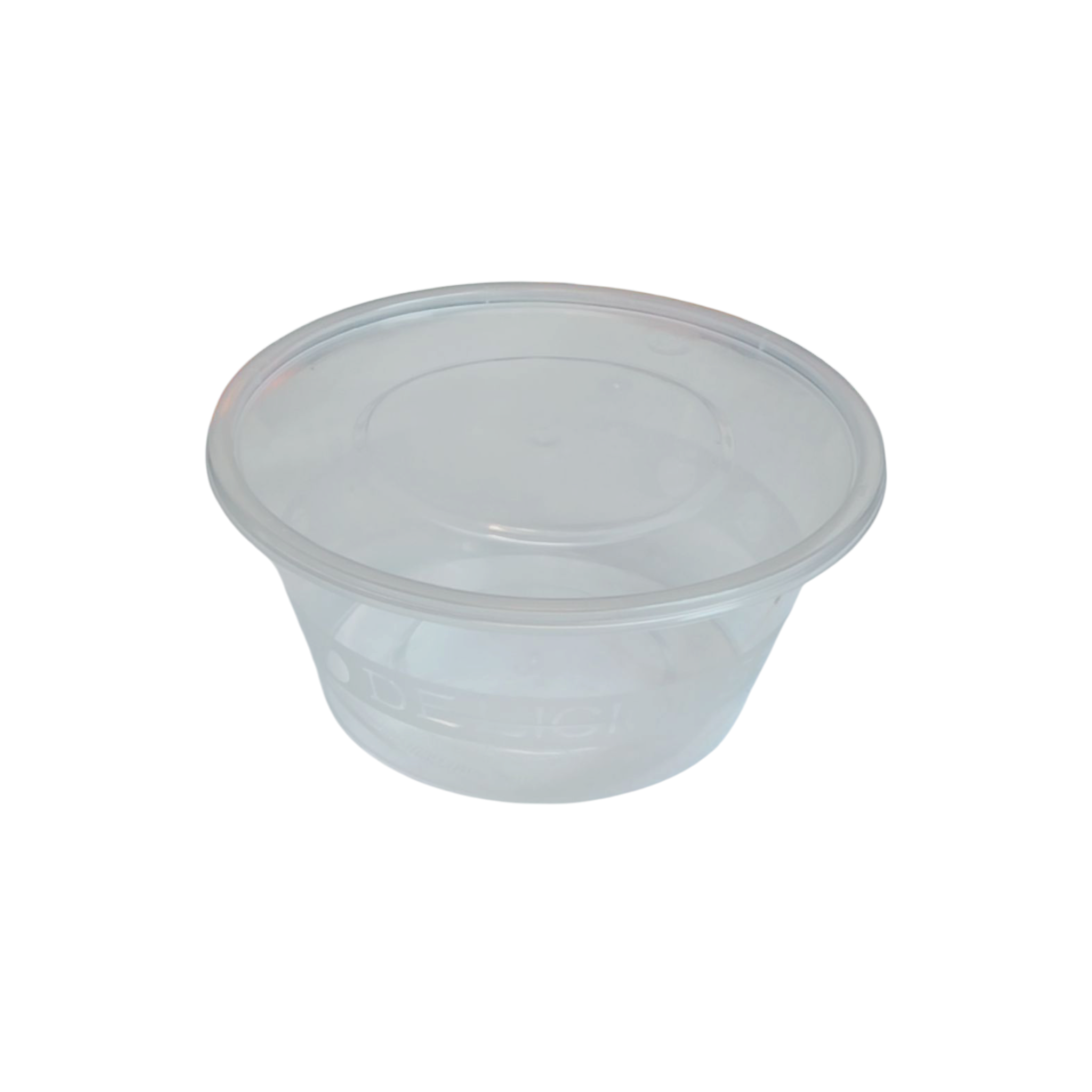 Disposable Takeaway Food Round Storage Container - Clear Plastic Reusable Leakproof with Lid 10pack