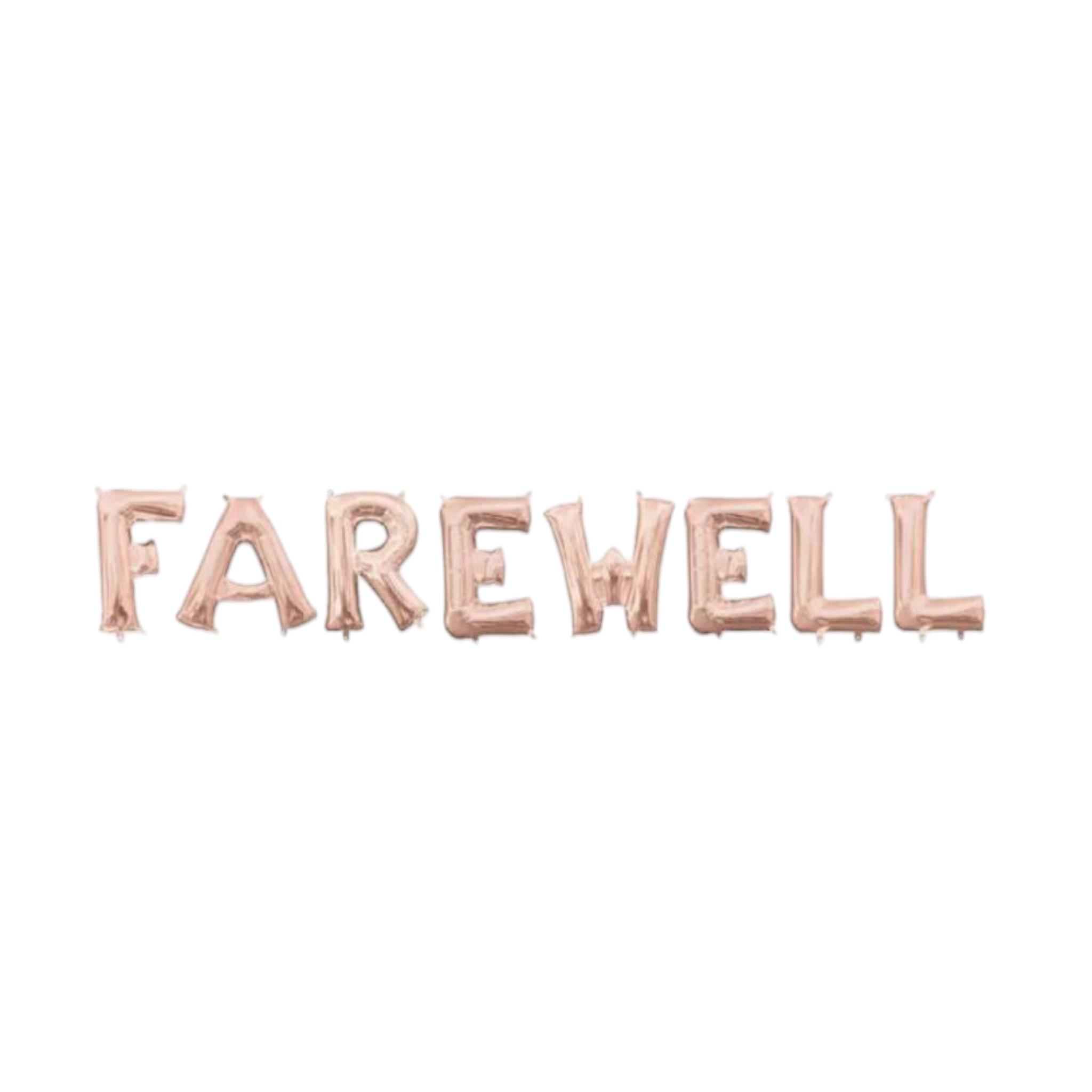 Farewell Letter Foil Balloons with String