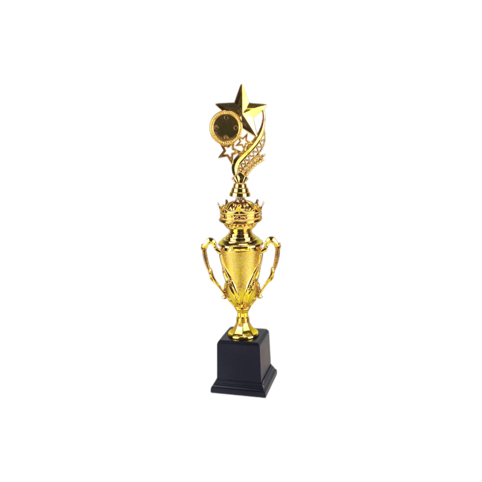 Gold Plastic Trophy Cup with Black Base 39cm